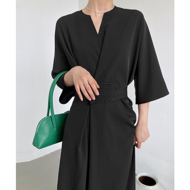 ロングワンピース 夏 レディース 5分袖 | Aimoon | 詳細画像8 