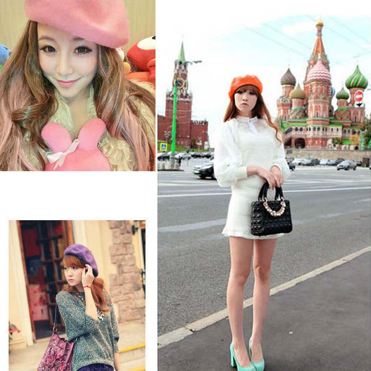 レディース ベレー帽 秋冬帽子 全17色 | Miniministore | 詳細画像17 