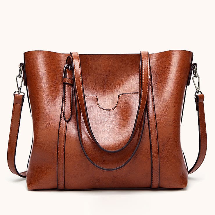 キャメル | PUトートバッグ レディース オフィスカジュアル | Miniministore