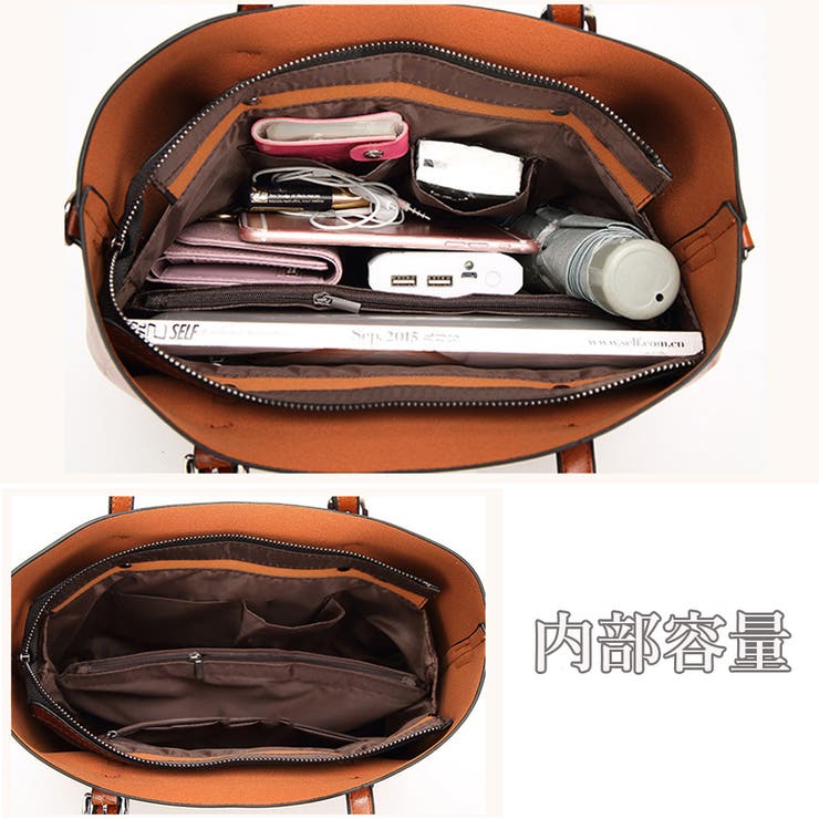 PUトートバッグ レディース オフィスカジュアル | Miniministore | 詳細画像6 