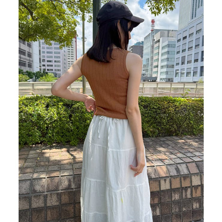 リブニット タンクトップ ニットトップス | Miniministore | 詳細画像16 