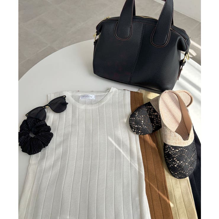 リブニット タンクトップ ニットトップス | Miniministore | 詳細画像39 