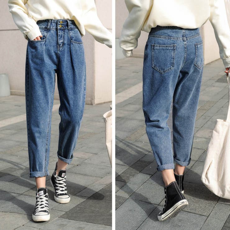 デニムパンツ レディース ハイウエスト[品番：II000004039