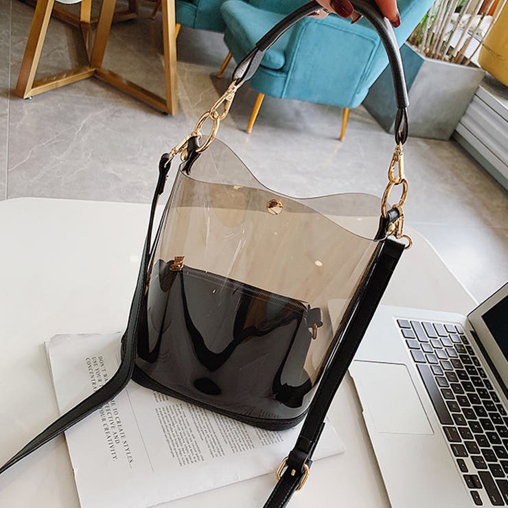 クリアバッグ ポーチ付き レディース オフィスカジュアル | Miniministore | 詳細画像11 