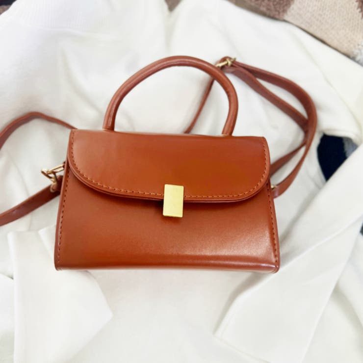 レトロショルダーバッグPUレザー2way オフィスカジュアル | Miniministore | 詳細画像17 