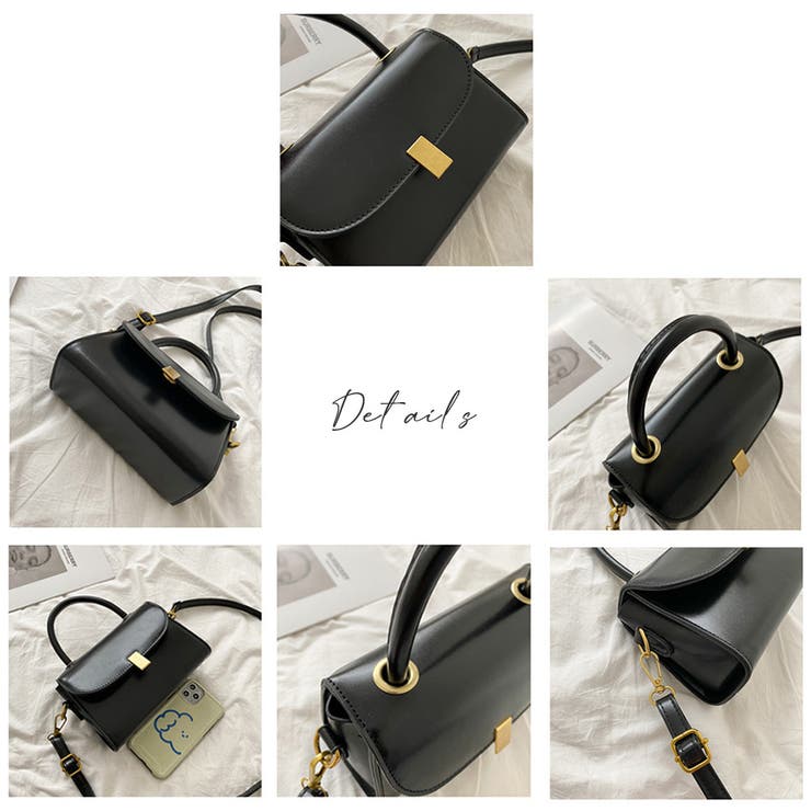 レトロショルダーバッグPUレザー2way オフィスカジュアル | Miniministore | 詳細画像3 