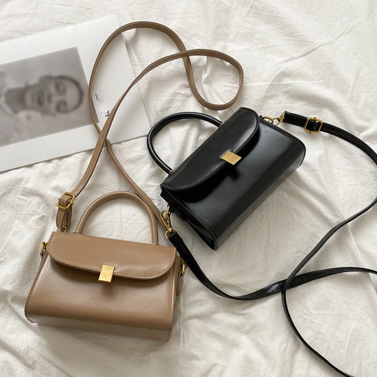 レトロショルダーバッグPUレザー2way オフィスカジュアル | Miniministore | 詳細画像5 