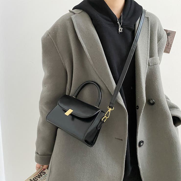 レトロショルダーバッグPUレザー2way オフィスカジュアル | Miniministore | 詳細画像7 