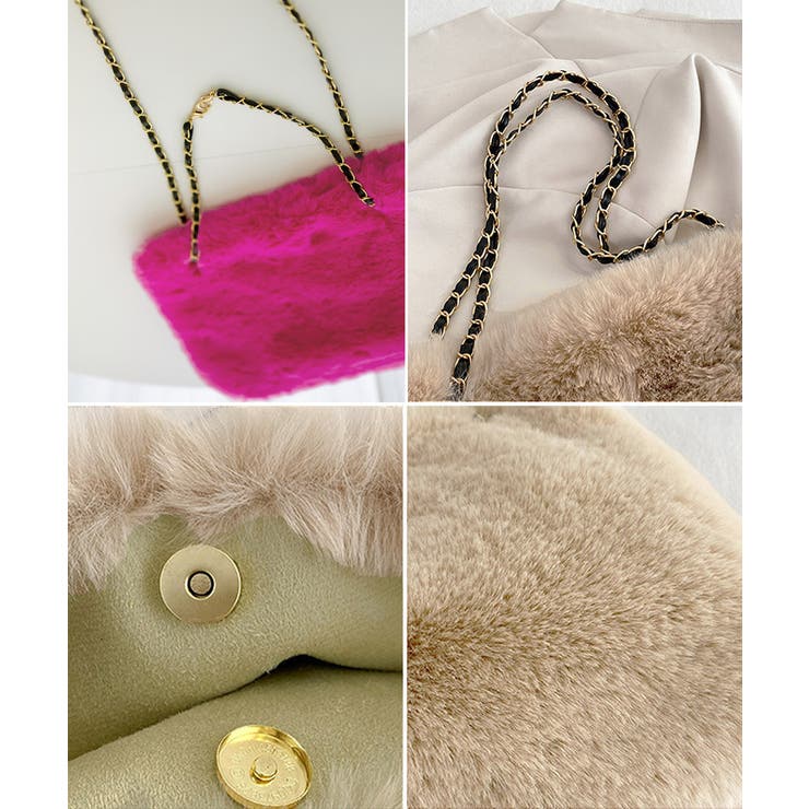 ファーバッグ 大容量 チェーンバッグ韓国 | Miniministore | 詳細画像24 