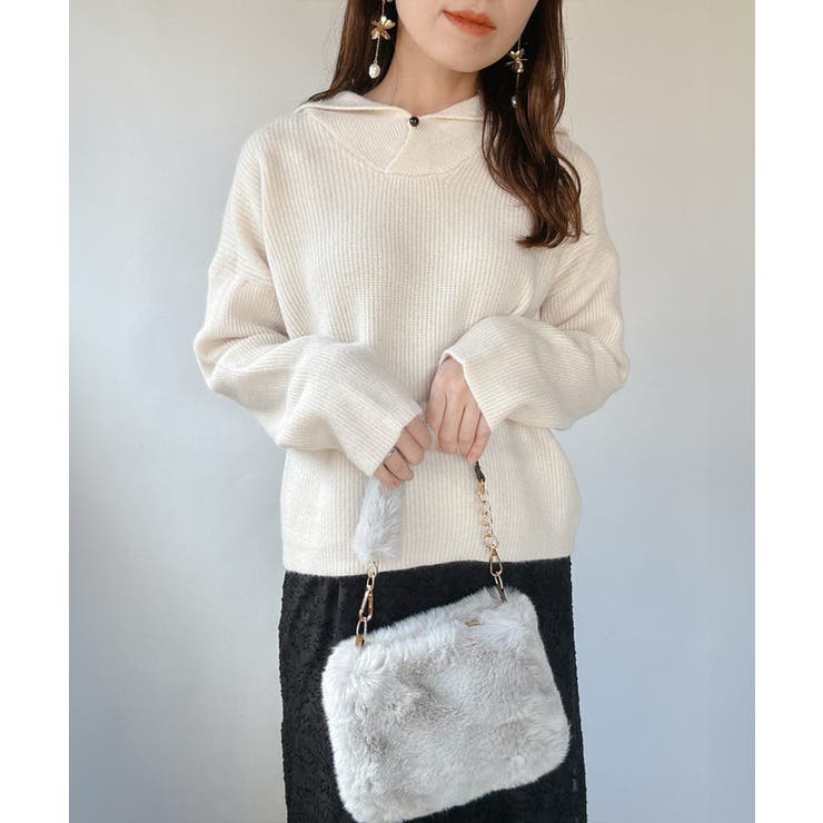 ファーバッグ  チェーンショルダーバッグ | Miniministore | 詳細画像21 