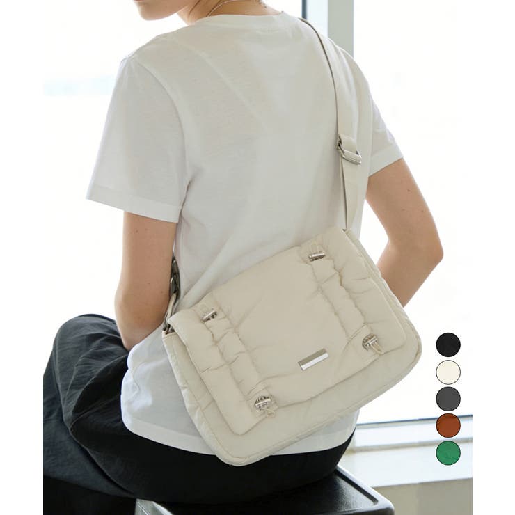 パファーショルダーバッグ韓国風中綿バッグ | Miniministore | 詳細画像1 