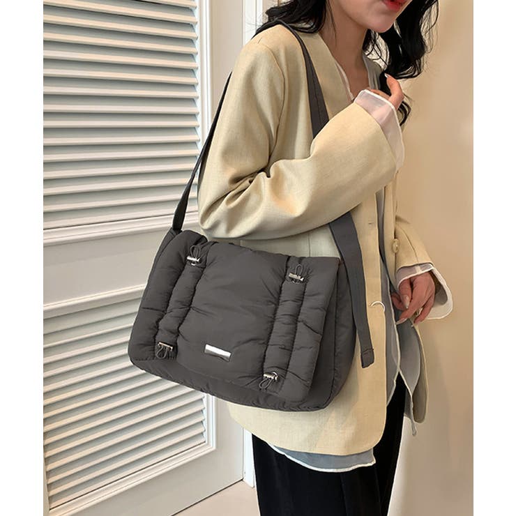 パファーショルダーバッグ韓国風中綿バッグ | Miniministore | 詳細画像10 