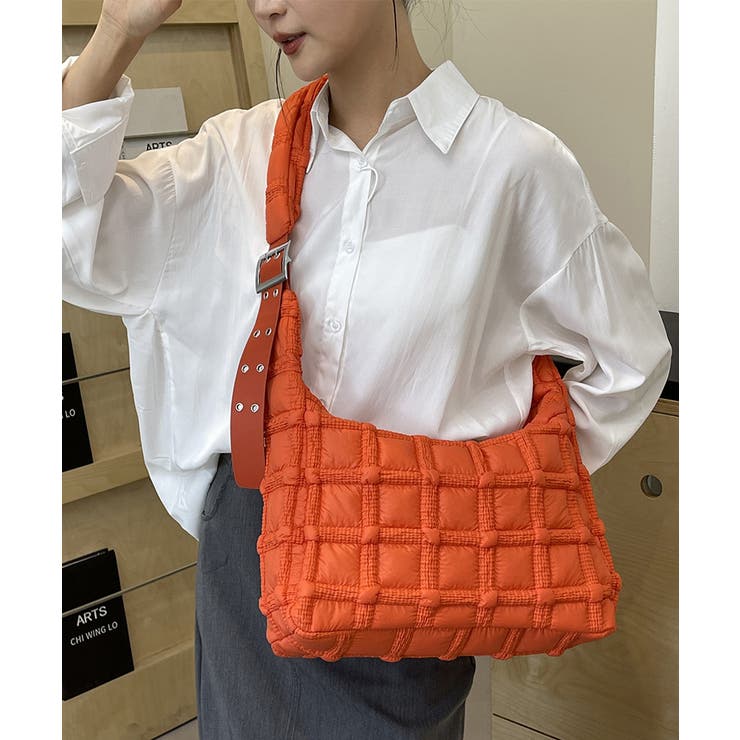 キルティングショルダーバッグ大容量軽量鞄 | Miniministore | 詳細画像17 