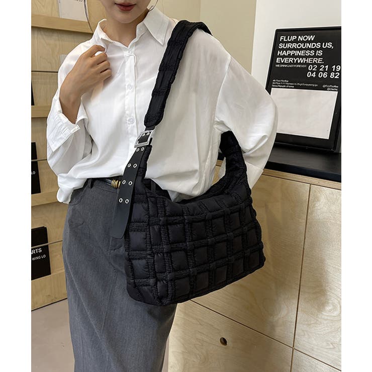 キルティングショルダーバッグ大容量軽量鞄 | Miniministore | 詳細画像2 