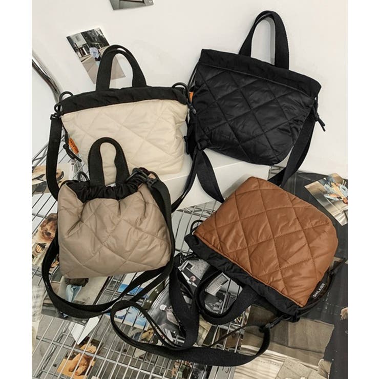 ショルダーバッグ キルティング斜め掛け鞄 | Miniministore | 詳細画像14 