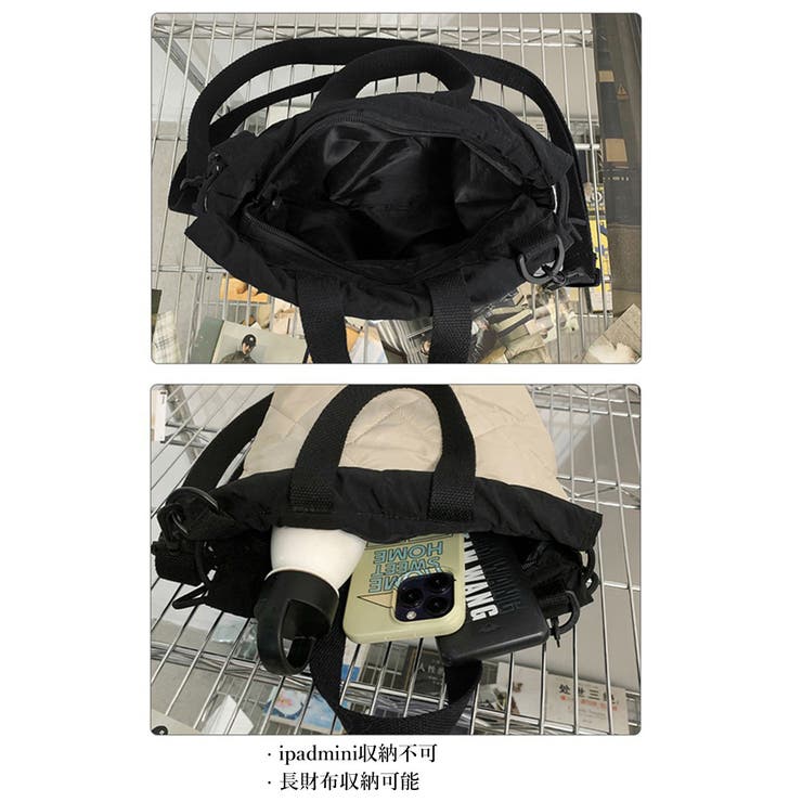 ショルダーバッグ キルティング斜め掛け鞄 | Miniministore | 詳細画像16 