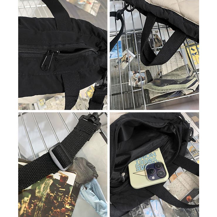 ショルダーバッグ キルティング斜め掛け鞄 | Miniministore | 詳細画像17 