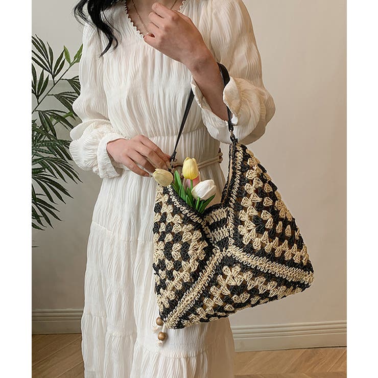 かごバッグ レディースストローバッグ軽量 | Miniministore | 詳細画像13 