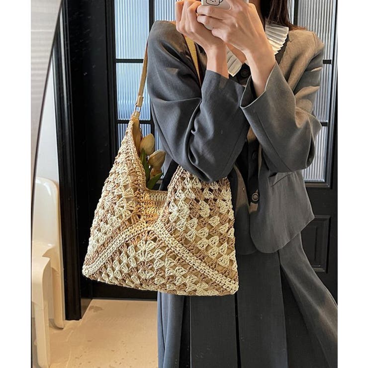 かごバッグ レディースストローバッグ軽量 | Miniministore | 詳細画像9 