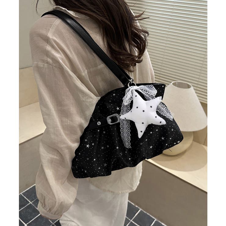星柄ショルダーバッグチャーム付きトート鞄 | Miniministore | 詳細画像2 