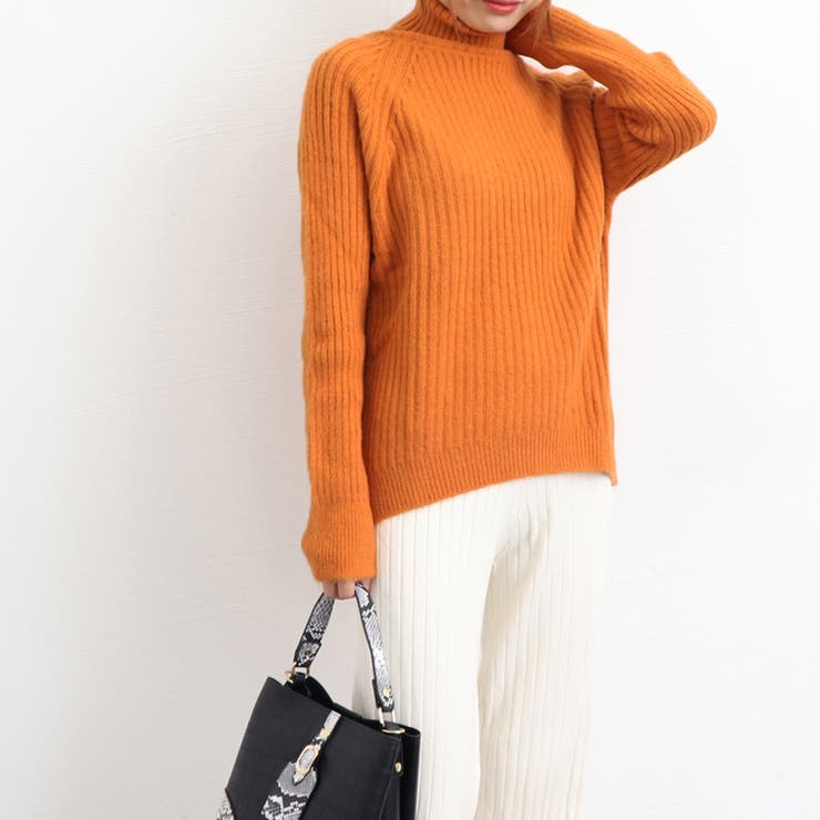 リブニットトップス タートルネック 韓国 | Miniministore | 詳細画像17 