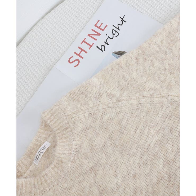 もちもちニットトップスきれいめセーター冬 | Miniministore | 詳細画像19 