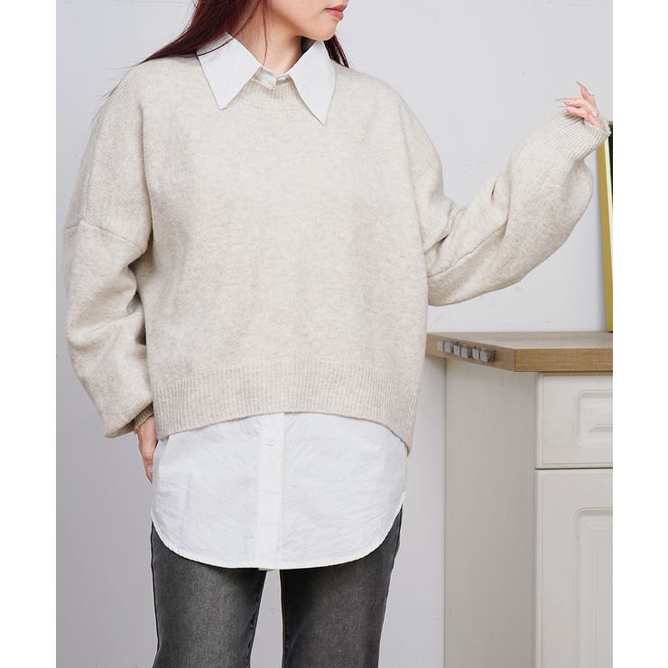 ゆったりコクーンニットミックスカラー秋冬 | Miniministore | 詳細画像11 