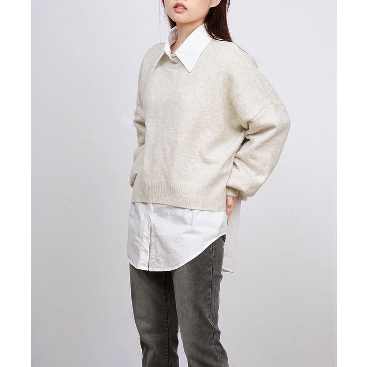 ゆったりコクーンニットミックスカラー秋冬 | Miniministore | 詳細画像14 