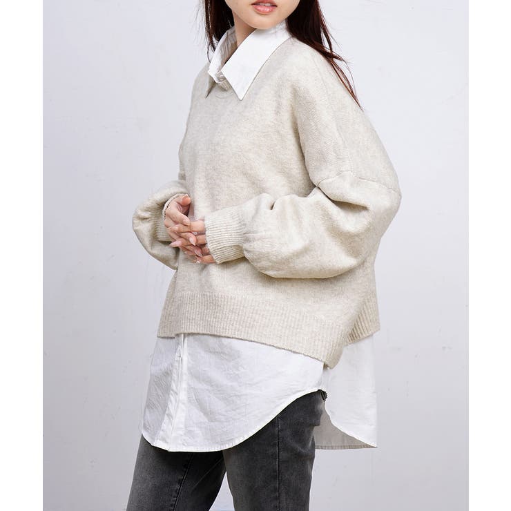 ゆったりコクーンニットミックスカラー秋冬 | Miniministore | 詳細画像15 