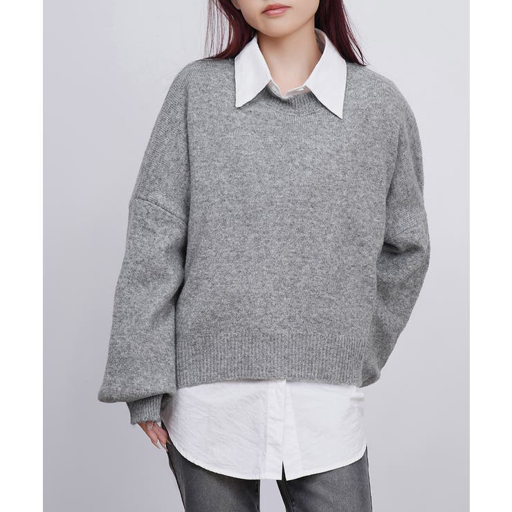 ゆったりコクーンニットミックスカラー秋冬 | Miniministore | 詳細画像17 