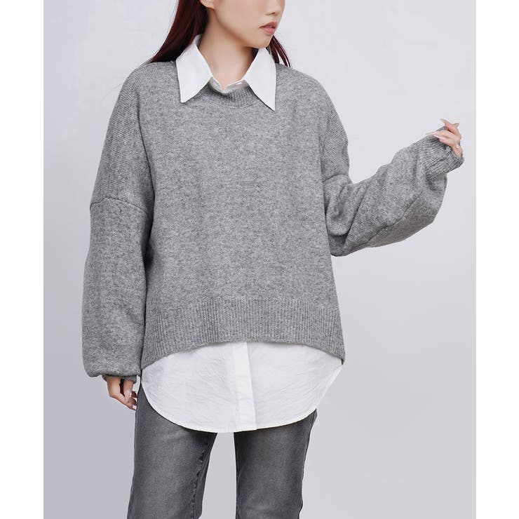 ゆったりコクーンニットミックスカラー秋冬 | Miniministore | 詳細画像18 