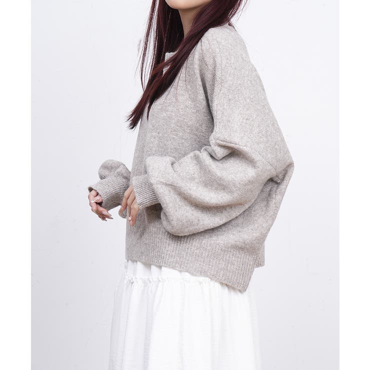 ゆったりコクーンニットミックスカラー秋冬 | Miniministore | 詳細画像3 