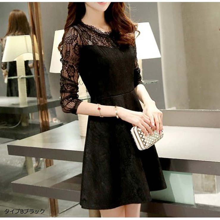 美品 ebure レース ノースリーブワンピース ドレス ブラック 16万円
