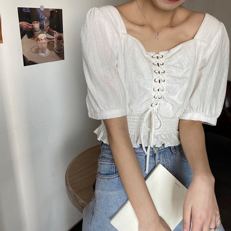 レースアップ トップス 半袖 品番 Ii Miniministore ミニミニストア のレディース ファッション通販 Shoplist ショップリスト