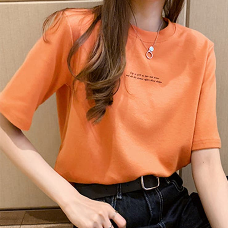 KAOS 売れ筋商品|||カオス Tシャツ トップス レディース Tops Orange トムス レディースTシャツ サンセットオレンジ WL 00300-ACT-038