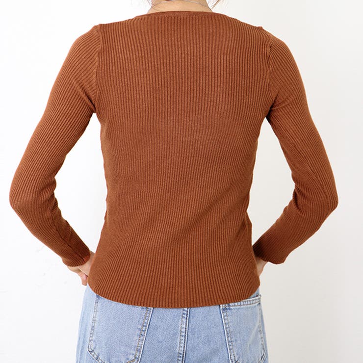 ギャザーリブニットトップスレディース秋冬 | Miniministore | 詳細画像14 