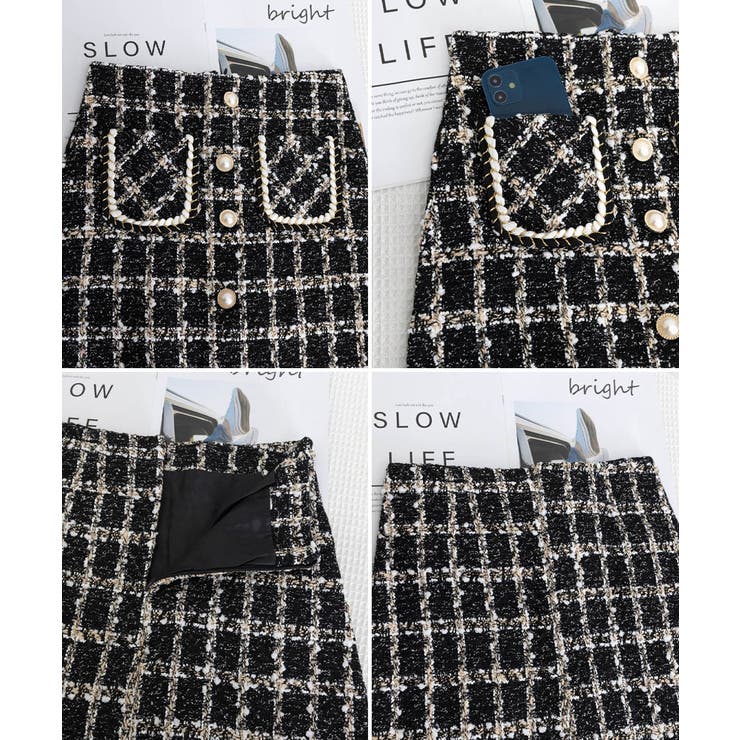 ツイード風ミニスカート インナーパンツ付 | Miniministore | 詳細画像22 