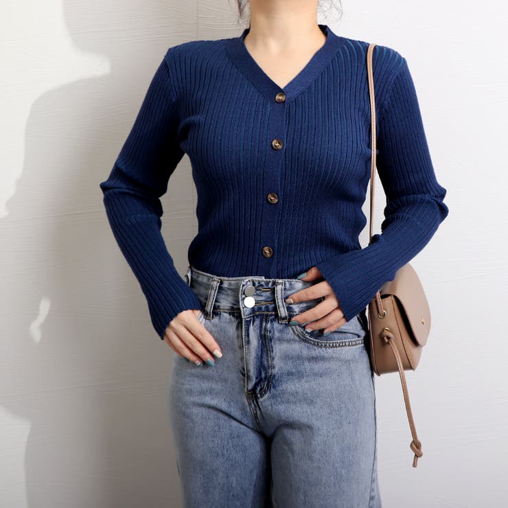 リブニットカーディガン レディース 秋冬 | Miniministore | 詳細画像16 