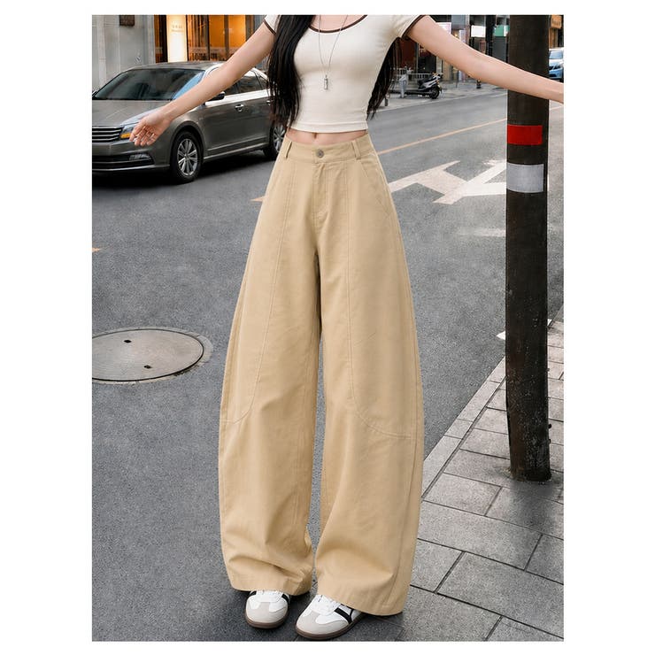 カーブパンツ レディース ワイドパンツ | misweddy | 詳細画像6 