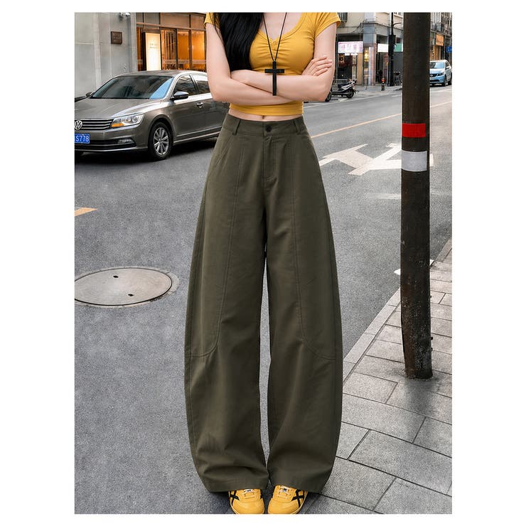 カーブパンツ レディース ワイドパンツ | misweddy | 詳細画像8 