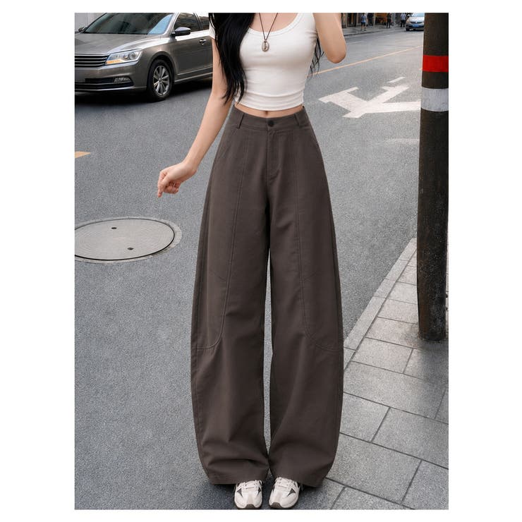 カーブパンツ レディース ワイドパンツ | misweddy | 詳細画像12 