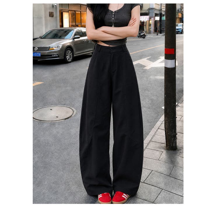カーブパンツ レディース ワイドパンツ | misweddy | 詳細画像14 