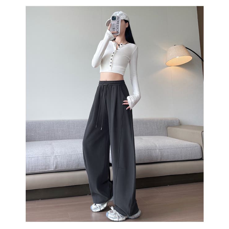 ワイドパンツ レディース スウェットパンツ | misweddy | 詳細画像6 
