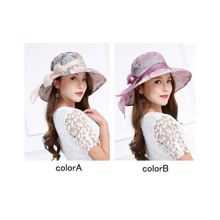 つば広ハット レディース 折りたたみ UV対策 | ミスウェディー | 詳細画像2 