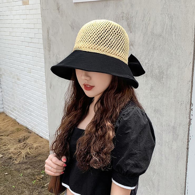 麦わら帽子 レディース UV 折りたたみ つば広 | ミスウェディー | 詳細画像9 