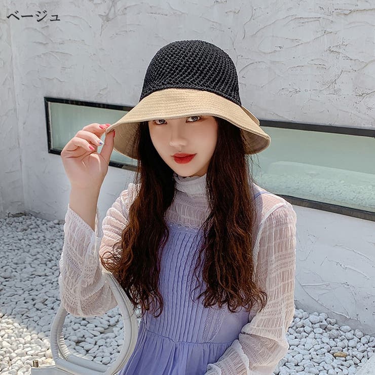 麦わら帽子 レディース UV 折りたたみ つば広 | ミスウェディー | 詳細画像6 