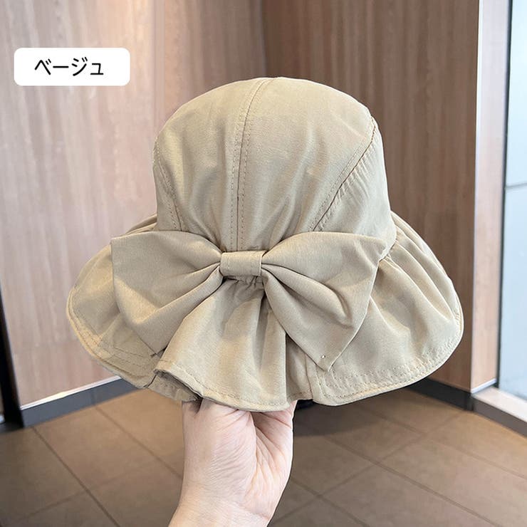 ベージュ | レディース帽子 バケットハット UV 折りたたみ | ミスウェディー