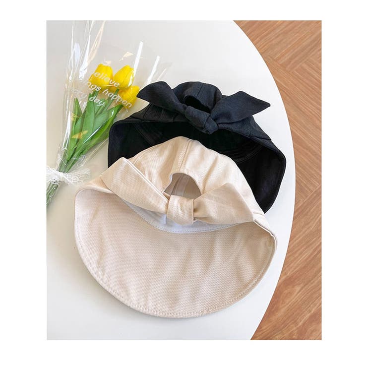 レディース つば広 サンバイザー帽子 | ミスウェディー | 詳細画像1 