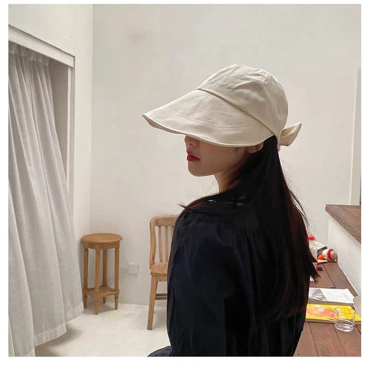 レディース つば広 サンバイザー帽子 | ミスウェディー | 詳細画像2 