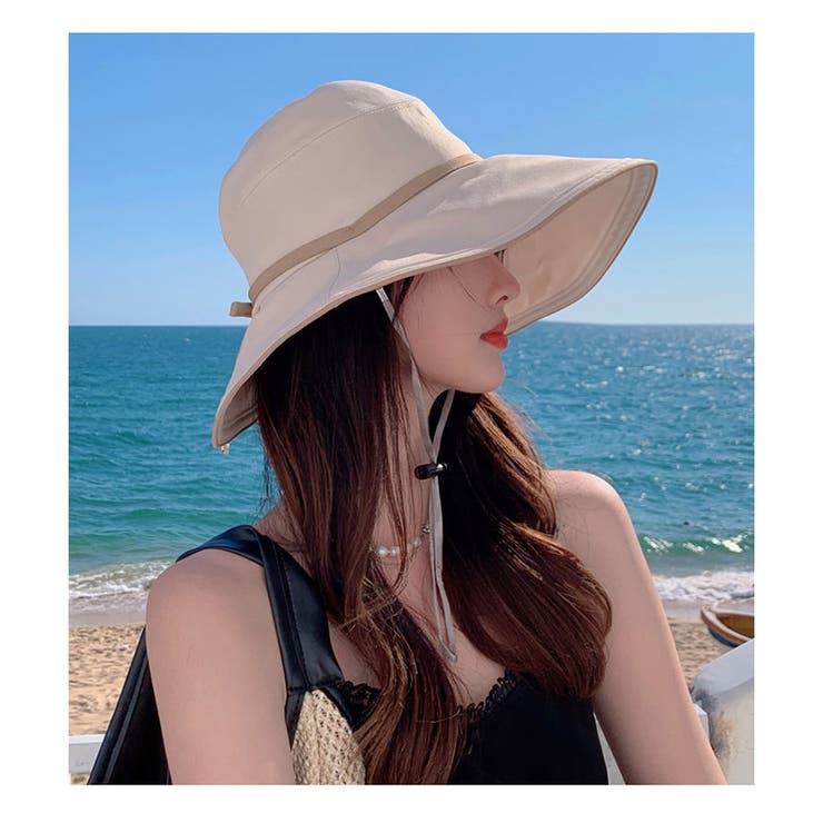 帽子 レディース つば広 UV カット つば広ハット あごひも付き | ミスウェディー | 詳細画像5 